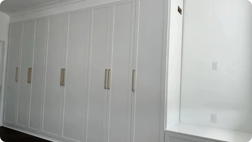 custom white kitchen cabinets after remodel