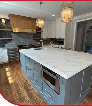 kitchen remodel after completion in bucks county mobile