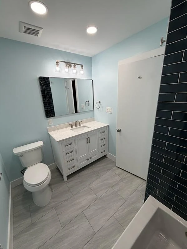 modern bathroom remodel