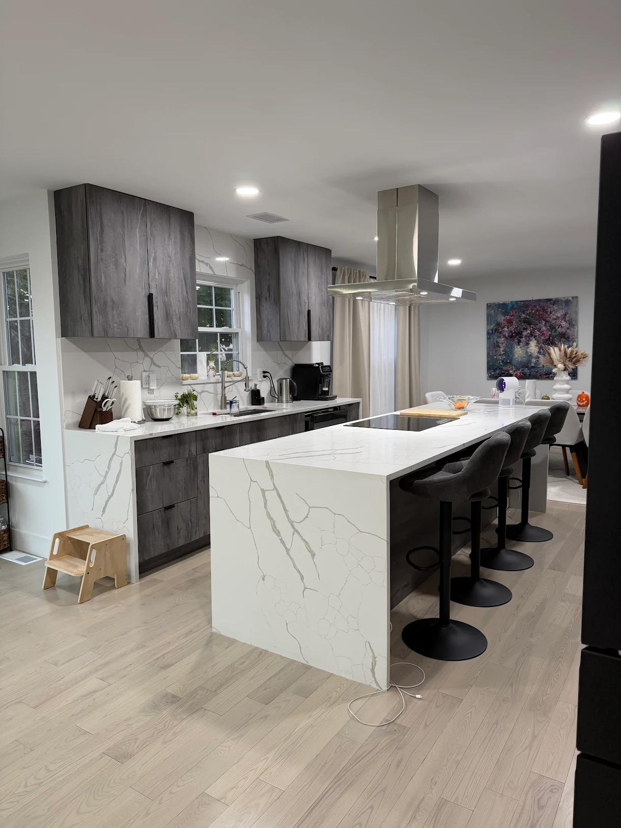 Modern kitchen with sleek design.