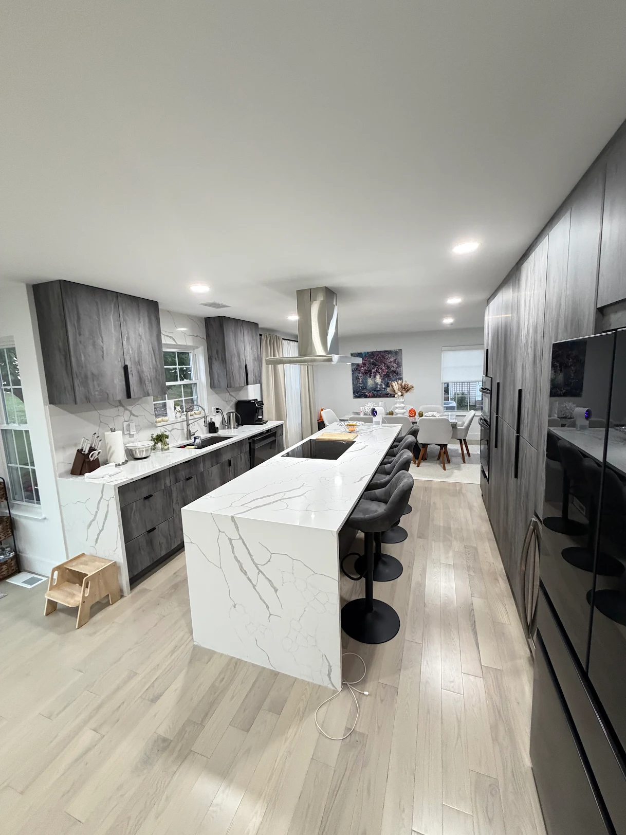Modern kitchen with sleek design.