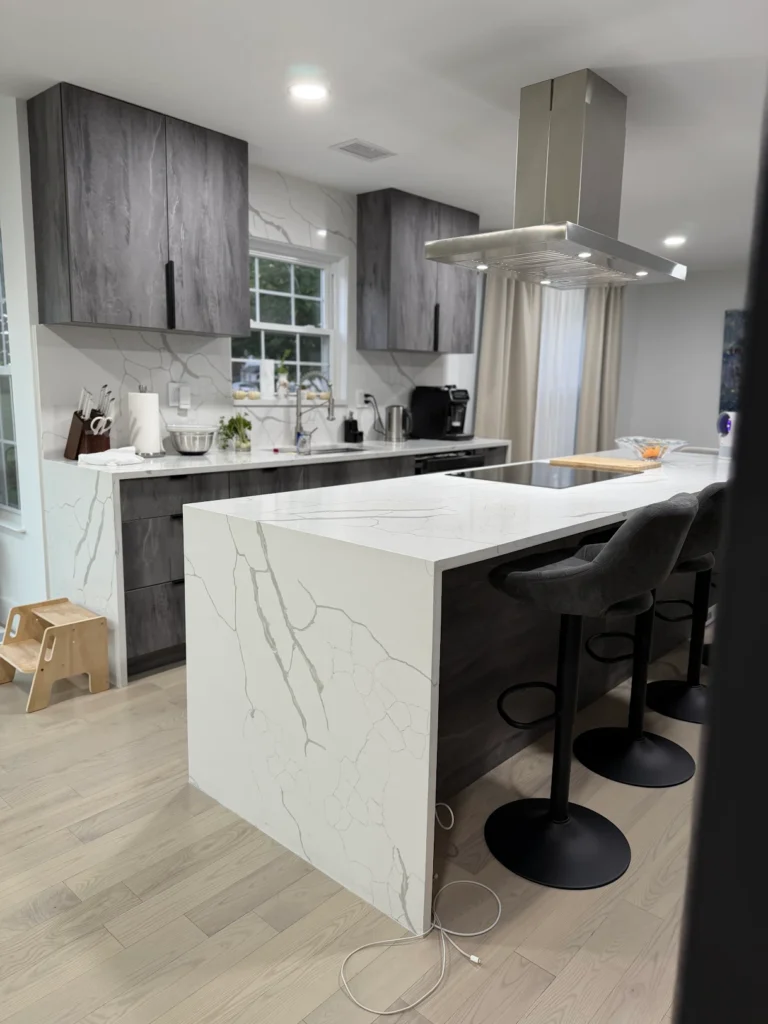 Modern kitchen with sleek design.